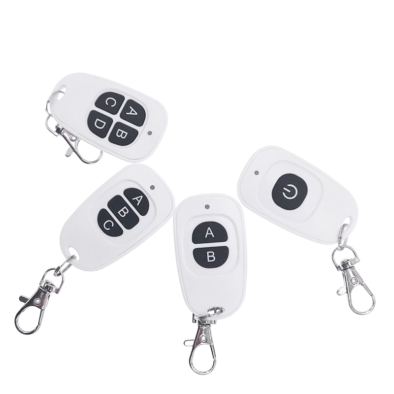 Ir Blaster Universal - DC6V สีขาวรีโมทคอนโทรลไร้สายสวิทช์ 1 2 3 4Key