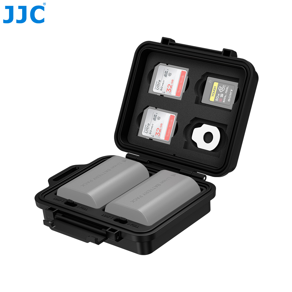 Home Assistant Sd - กล่องเก็บแบตเตอรี่และการ์ดหน่วยความจำสำหรับกล้อง JJC สำหรับใส่การ์ด SD 4 ใบ