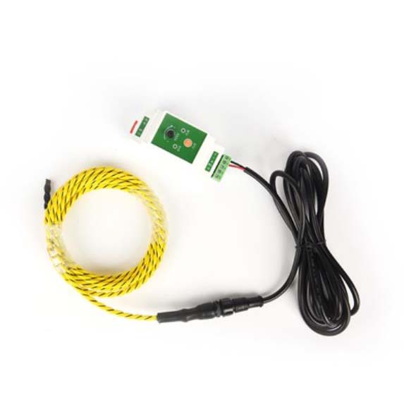 Water Leak Detector Wired - การตรวจจับน้ํารั่วแบบไม่ระบุตําแหน่งหนึ่งชุด: เครื่องตรวจจับ + สายไฟชั้นนํา + สายเซนเซอร์ยาว