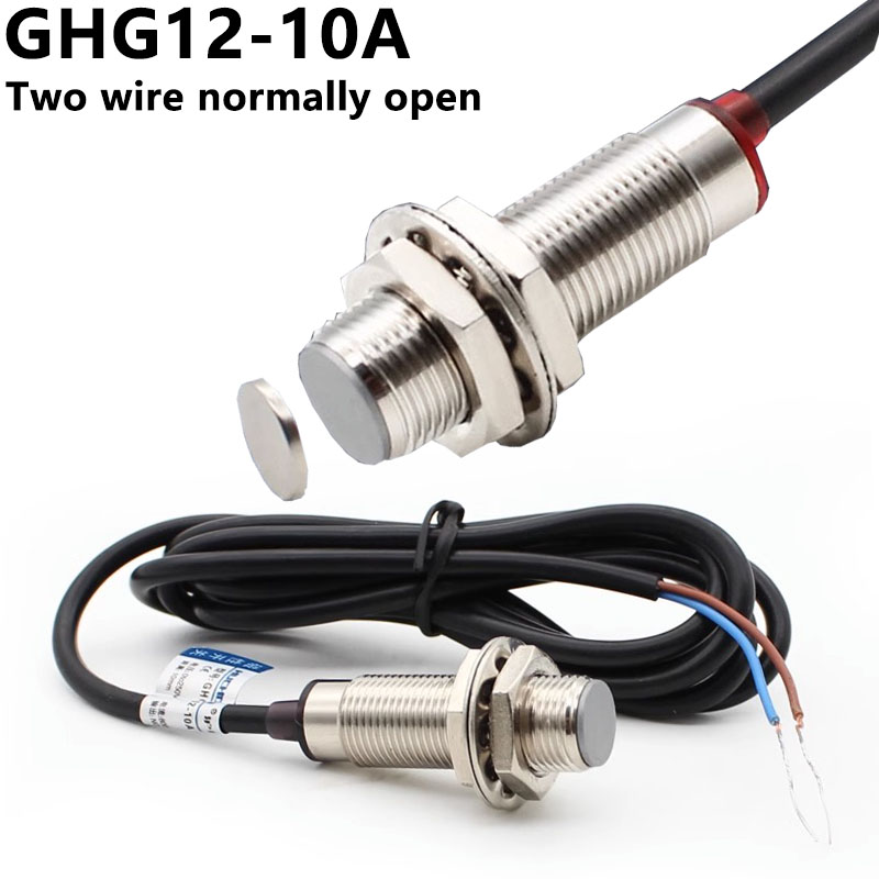 Ir Blaster Universal - สวิตช์เหนี่ยวนำแม่เหล็ก GHG12-10A เซ็นเซอร์อเนกประสงค์สองสาย0-36V เปิดตามปกติ24V