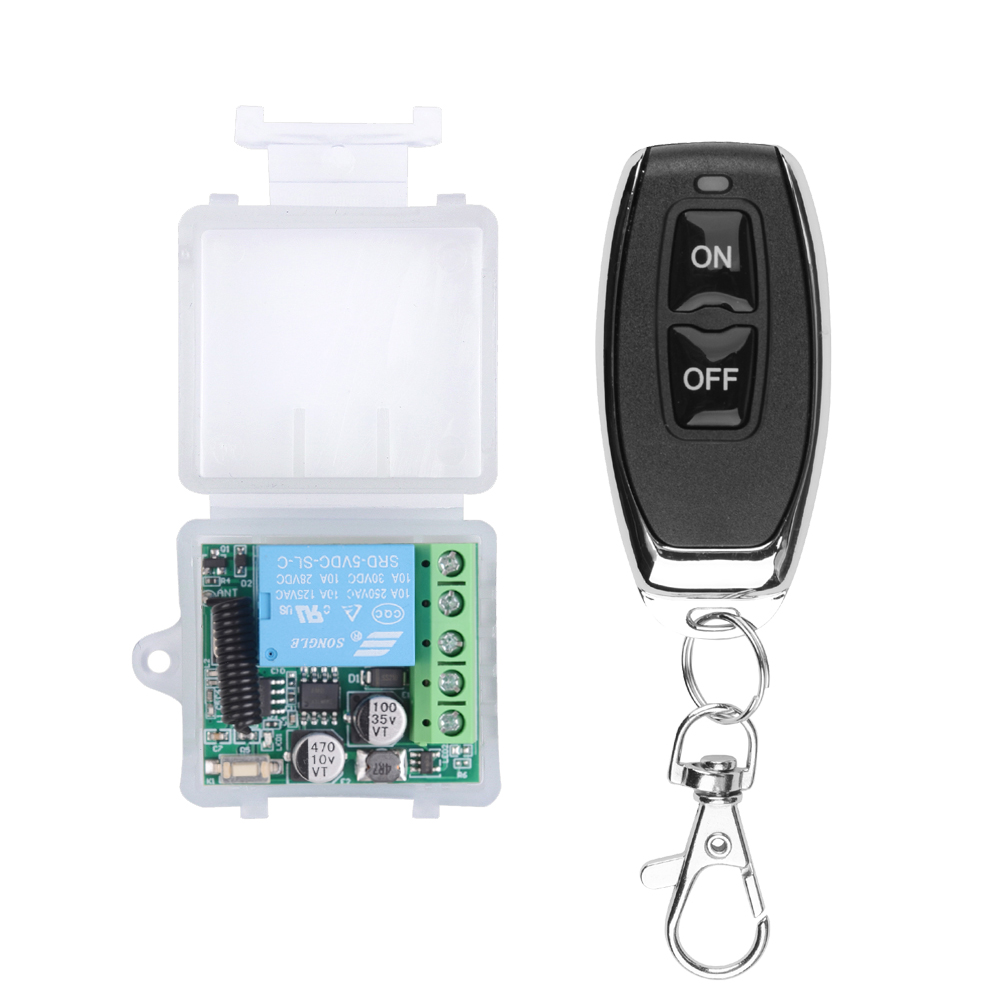 Diy Home Automation Controller - DC 12V 433Mhz RF รีโมทคอนโทรลไร้สายรีเลย์ 1CH