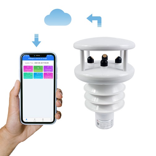 Temperature Humidity Sensor - สถานีตรวจวัดสภาพอากาศแบบรวม รุ่น 2026 RIKA RK900-10 พร้อมเซ็นเซอร์วัดค่า