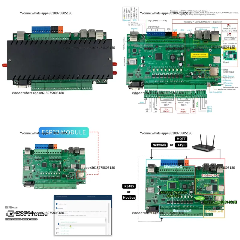 KC868-เซิร์ฟเวอร์ อีเธอร์เน็ต  - Diy Home Automation Server บทวิจารณ์และราคา