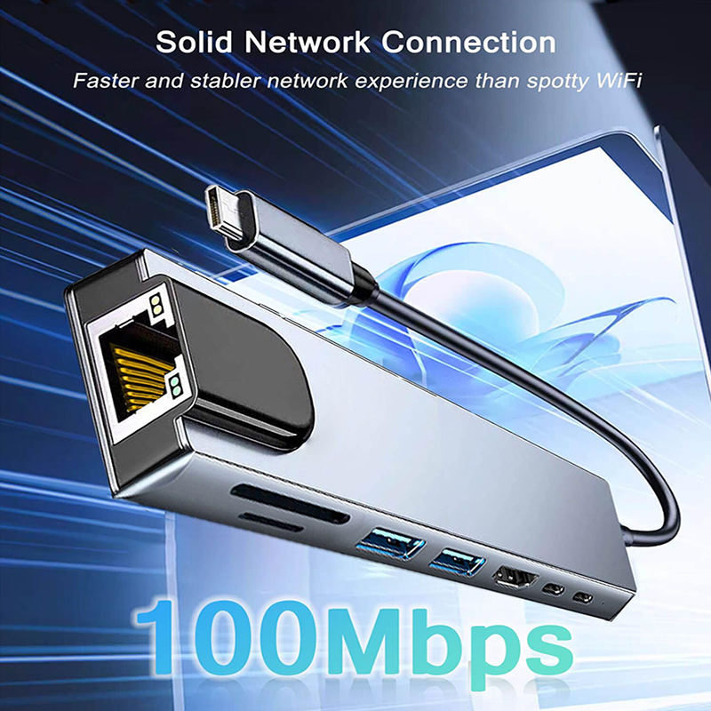 8 In 1 USB Type C Hub สําหรับ  - Home Assistant Sd บทวิจารณ์และราคา