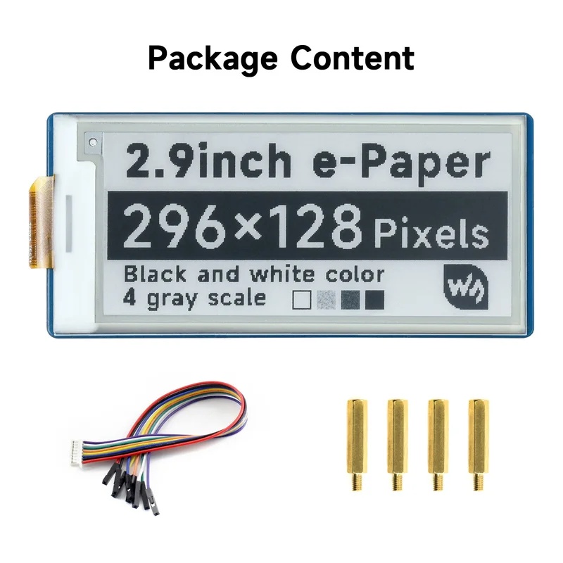 โมดูลจอแสดงผล E-Paper E-Ink ขน - Display Epaper 2.9 บทวิจารณ์และราคา
