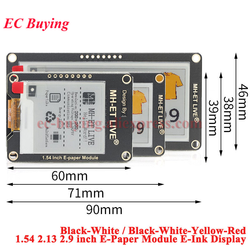 โมดูลจอแสดงผลอีเปเปอร์ขนาด 1.5 - Display Epaper 2.9 บทวิจารณ์และราคา