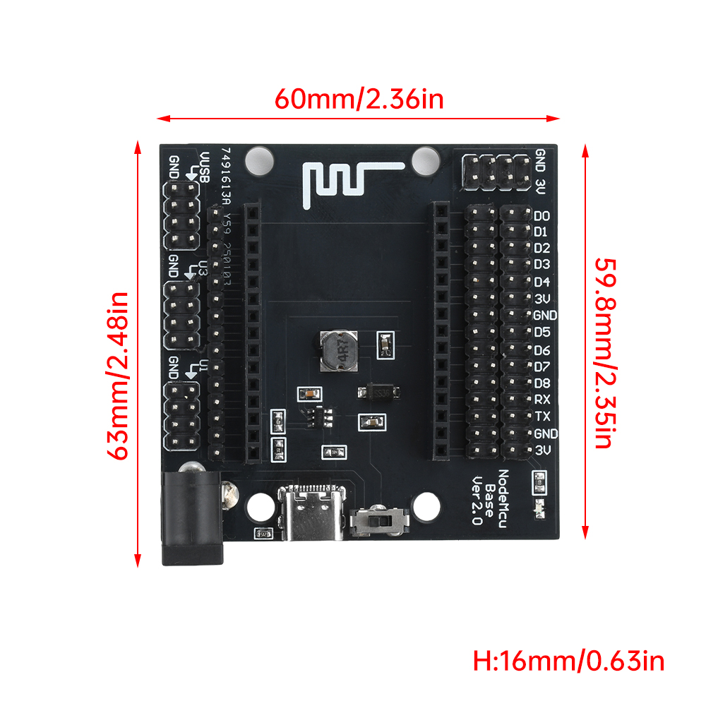 บอร์ด NodeMcu Base ESP8266 สำห - Esp8266 Nodemcu Board บทวิจารณ์และราคา