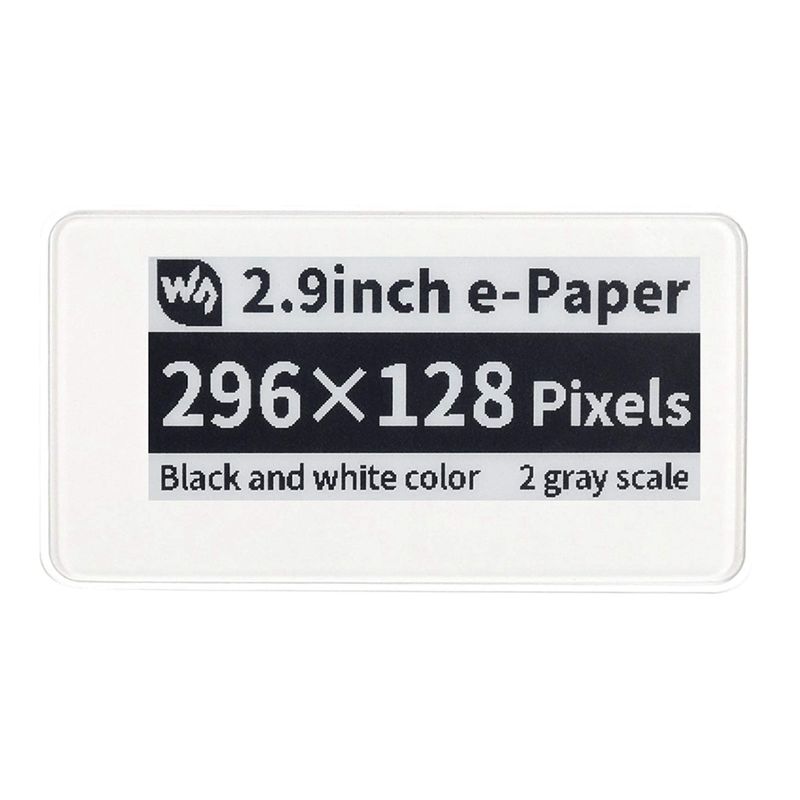 หน้าจอแสดงผลอิเล็กทรอนิกส์แบบไ - Display Epaper 2.9 บทวิจารณ์และราคา