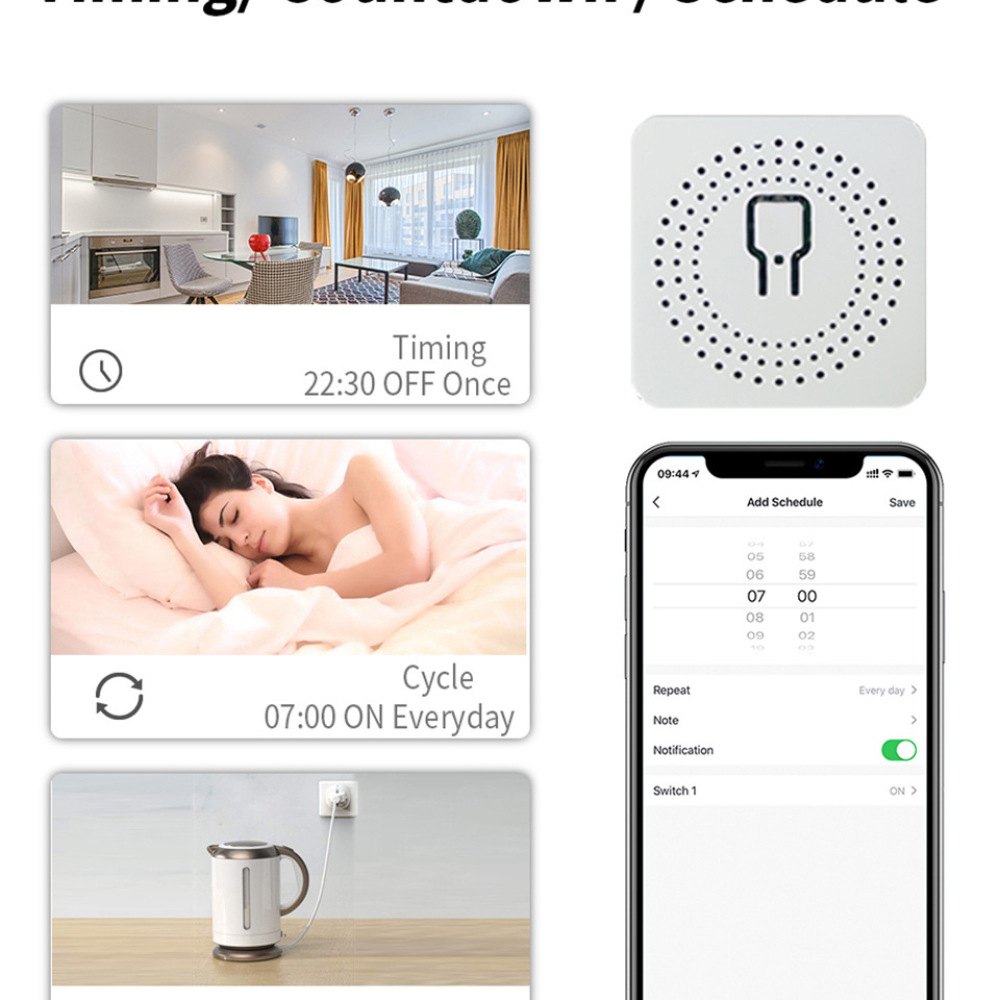 โมดูลสวิตช์ WiFi สำหรับบ้านอัจ - Diy Smart Home Automation Devices บทวิจารณ์และราคา