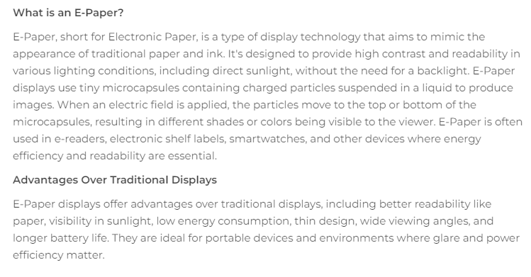 หน้าจอ E-Ink ขาวดำแบบยืดหยุ่นข - Display Epaper 2.9 บทวิจารณ์และราคา