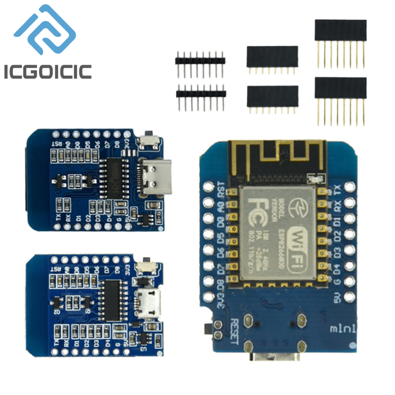D1มินิ NodeMcu 4M ไบต์ Lua WiF - Esp8266 Nodemcu Board บทวิจารณ์และราคา