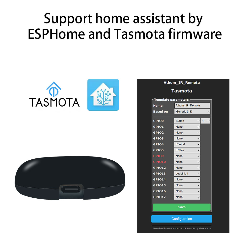 Tasmota MQTT IR รีโมทคอนโทรล E - Diy Home Automation Controller บทวิจารณ์และราคา
